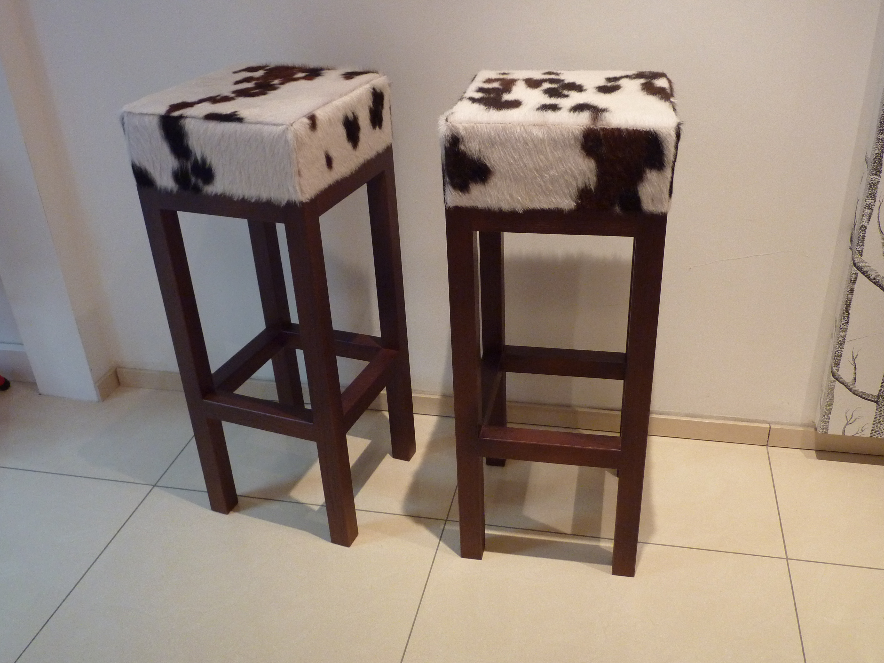 Cowhide Furniture Made To Order By Hide, Cowhide Bar Stools Uk