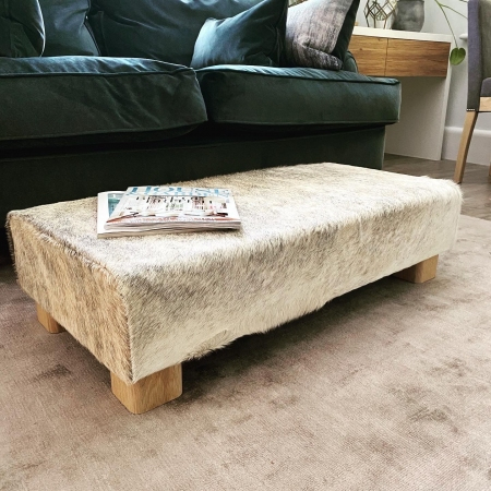 grey-and-white-cowhide-table