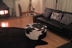 bespoke cowhide table