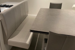 Floating kitchen dining bench