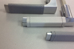 Leather covered handles