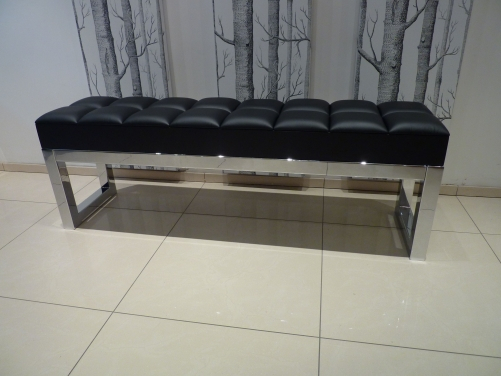 black-and-chrome-bench