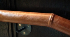 leather handrails