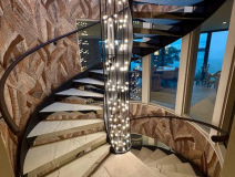 Originally steel rails, transformed with leather.