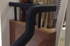 leather handrail Jaegar store Edinburgh