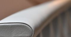 Leather covered handrail