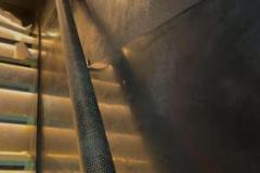 gold-and-black-round-leather-handrail