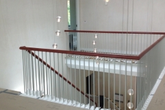 Leather Handrail on Spindles, Guildford