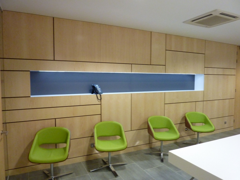 maple wood panels for office