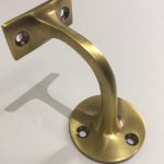 antique brass handrail bracket