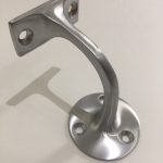 satin chrome handrail bracket