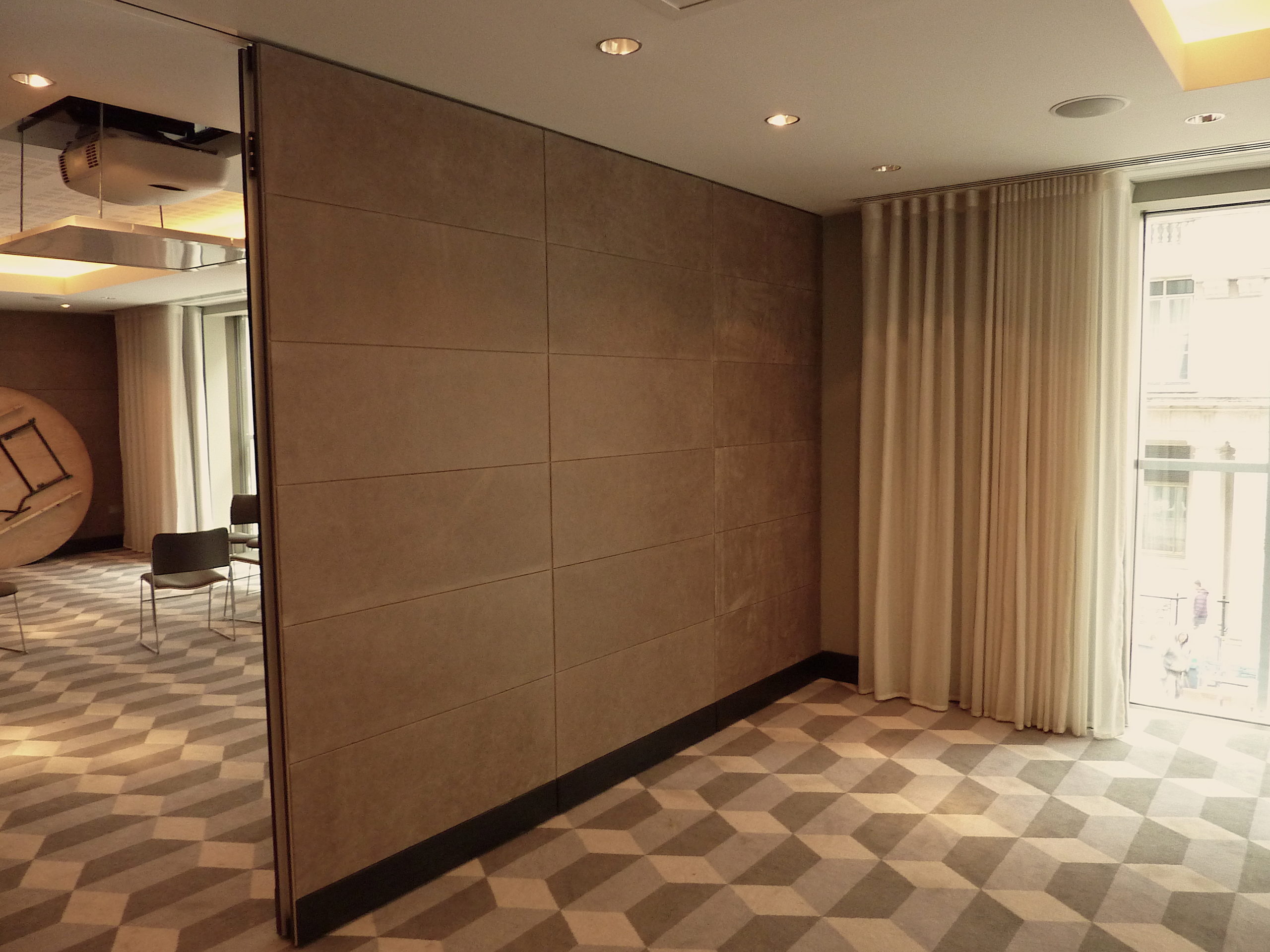 leather covered partitions